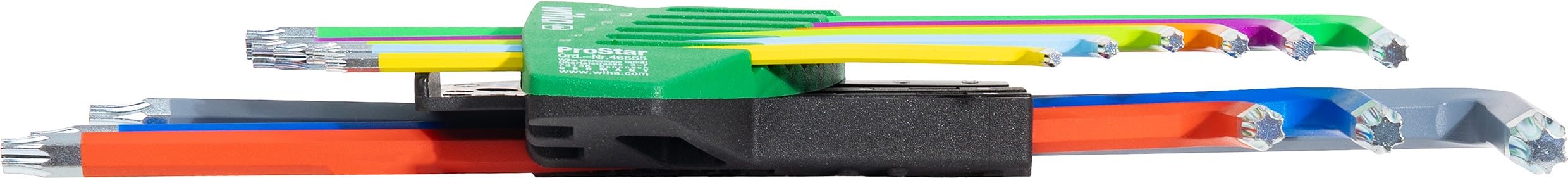 Wiha Set di chiavi a brugola ProStar I TORX® 9 pezzi colorati luminosi I Set di chiavi a brugola TORX (46556)