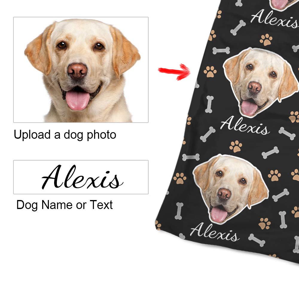 customize blanket with dog