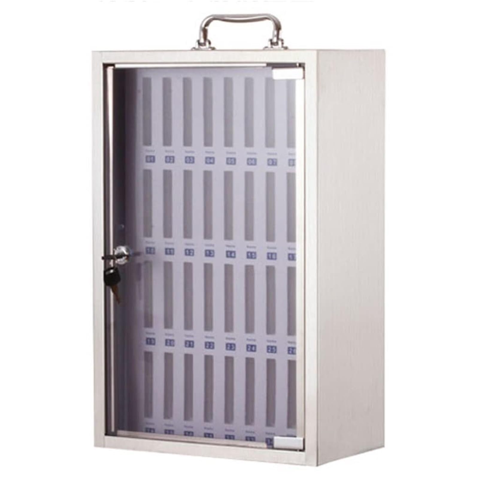 Armario de almacenamiento de acero inoxidable de 4 compartimentos para evitar pérdidas de móviles