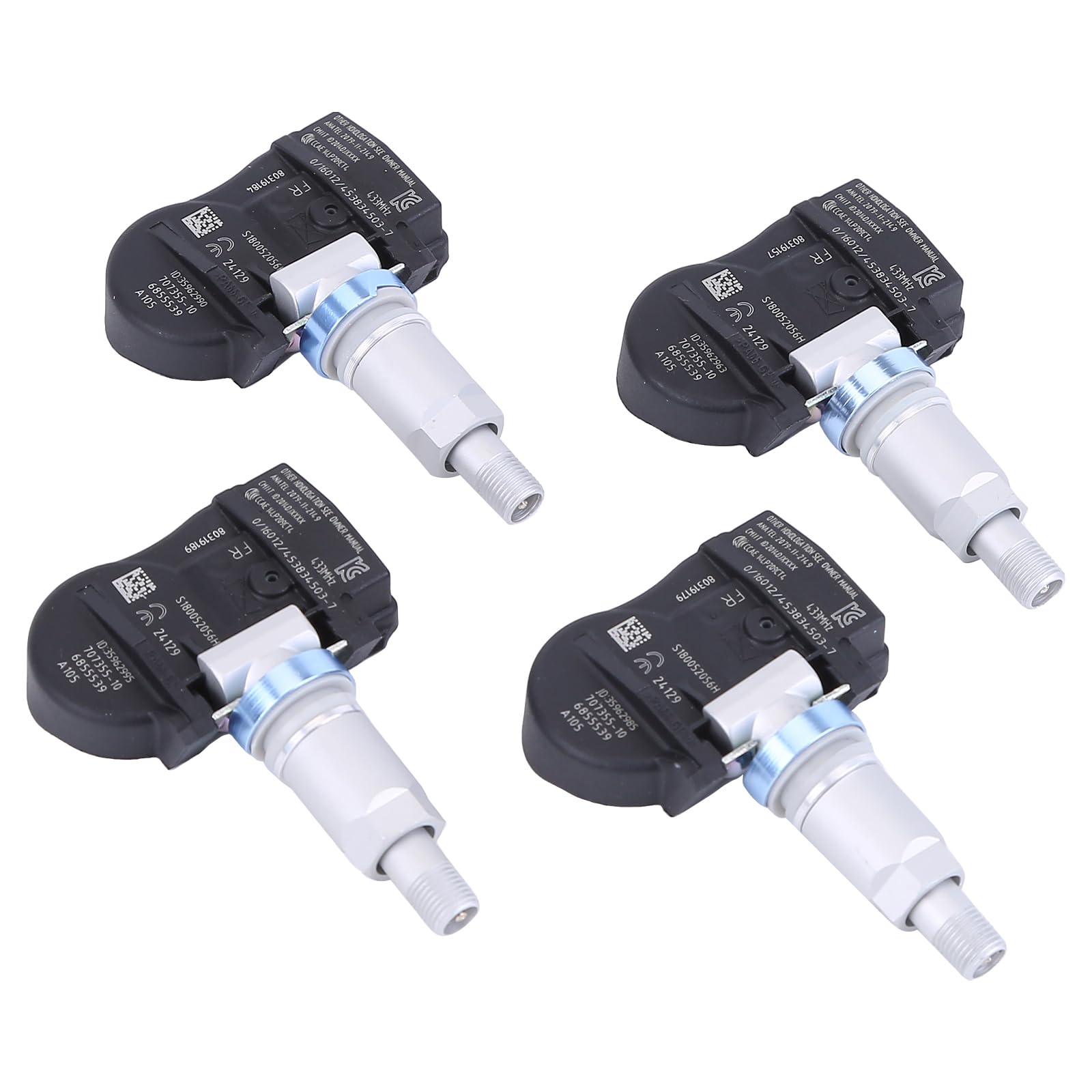 Czujnik ciśnienia w oponach, system kontroli ciśnienia w oponach, czujnik TPMS 6855539, 36106881890, 36106856209, kompatybilny z 1 F20 F21, 2 F22 F23 F45 F46