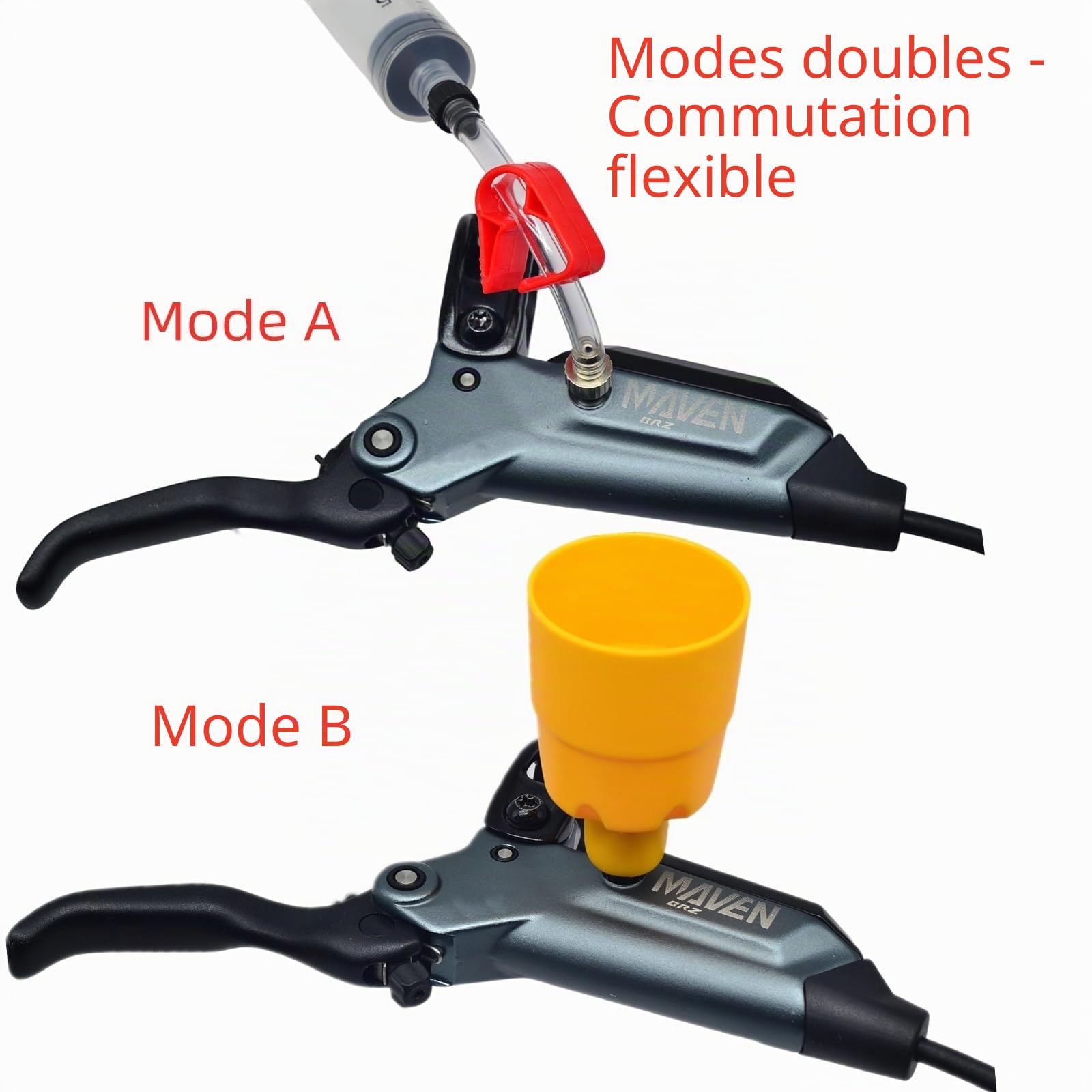 CYCOBYCO Kit de Purge de Frein pour Huile minérale Standard SRAM Maven DB8 | Kit de Purge Complet avec Tubes, Tournevis et Outils
