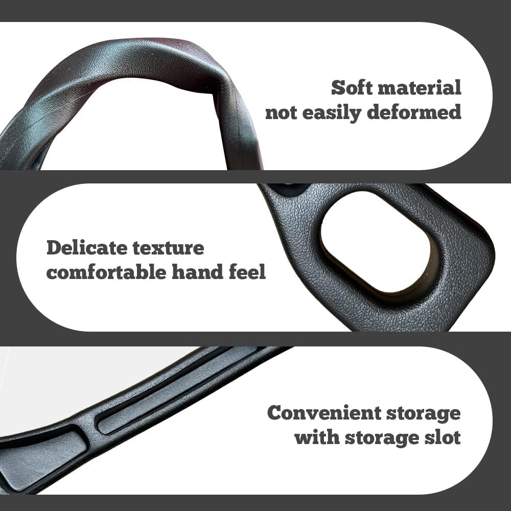 Car Seat Gap Filler, Built-in Storage Slot & Seat Belt Pass-Through Design, No-Readjust Gap Blocker Organizer for SUV Truck Sedan, Universal Fit Car Interior Accessories (Black) - 4