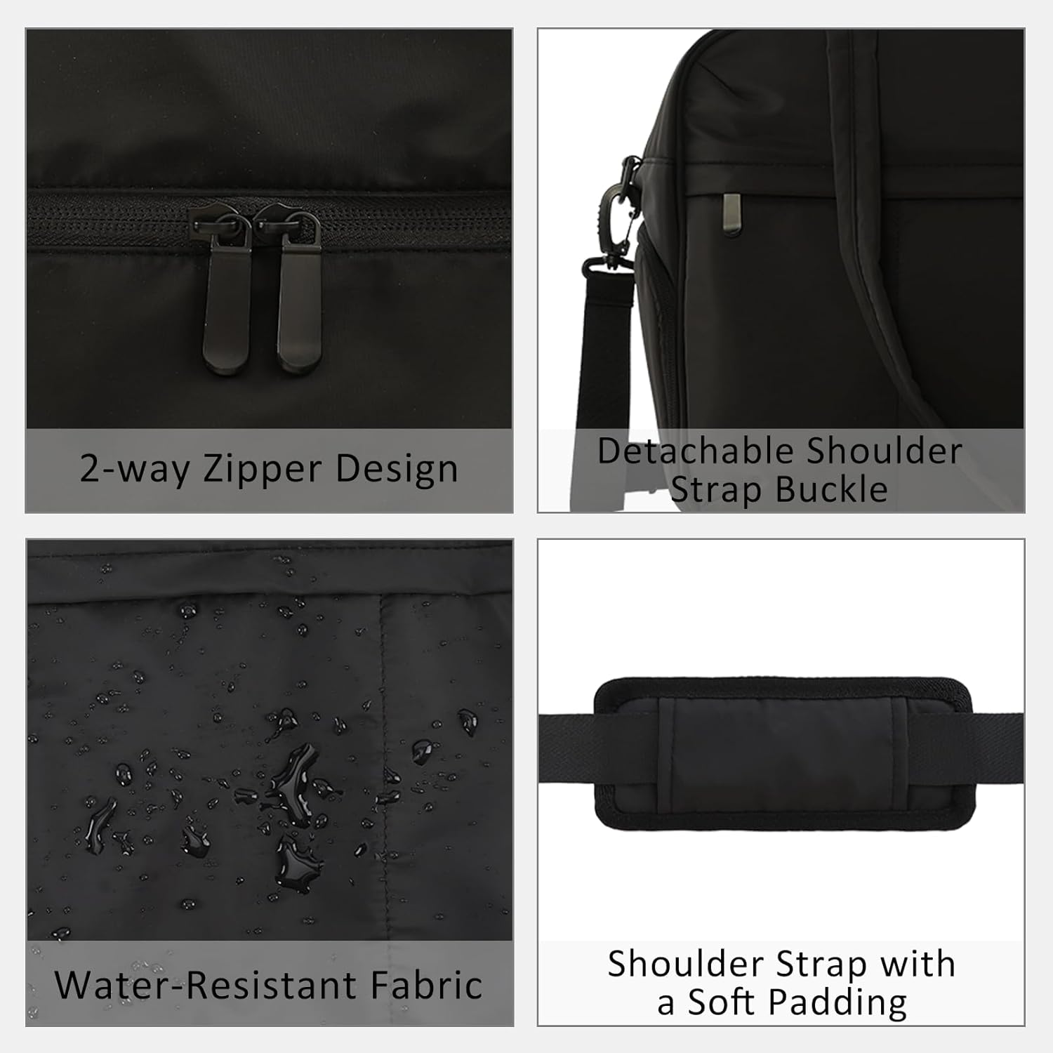 U+U Gym Bag for Women, Duffle Bag with Shoe Compartment Travel Carry on Weekender Bag, Personal Item Travel Bag for Overnight, Water Resistant