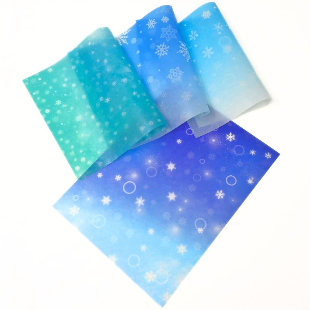 Amazon | グラシン紙【雪結晶 雪花】セミB5 透けるデザインペーパー