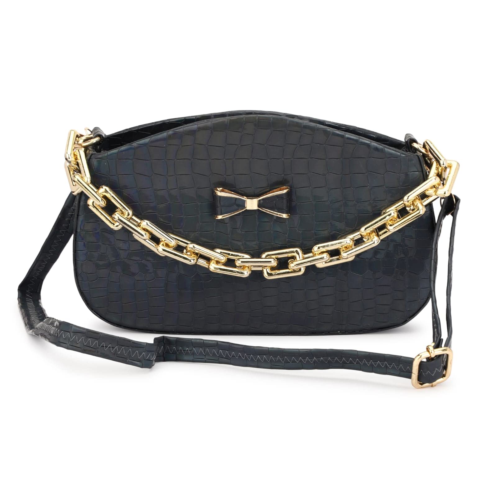 STIYA Classic Handbag Cum Sling Fashion Bag For Women | Latest Cross Body Sling Bag | Ladies Purse Handbag | Blue