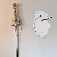 Vista 9 de WANLIAN Soporte de hacha y soporte de pared para espada, exhibición vertical acrílica y decoración (negro, 1 unidad)