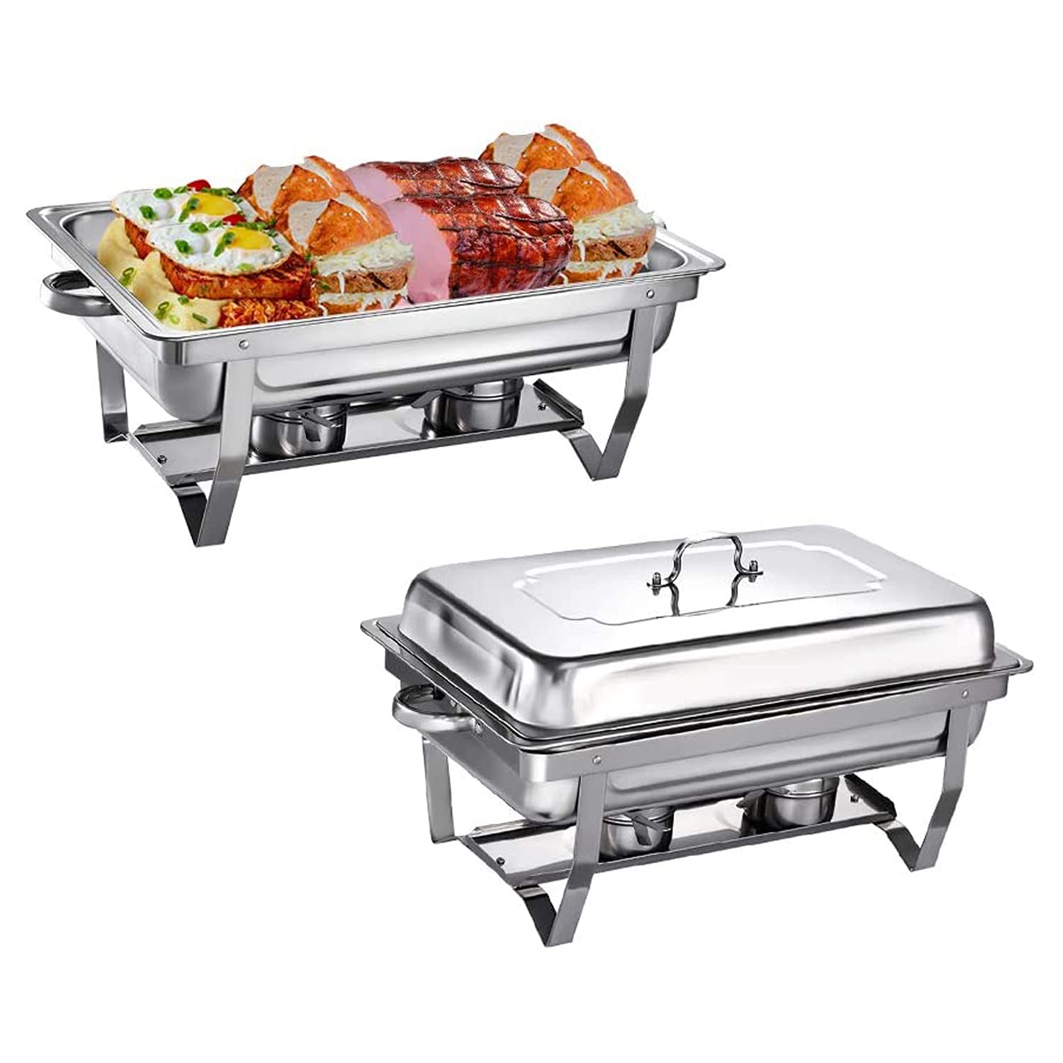 Buy YQZ 2 Packs Chafing Dish Stainless Steel Chafer Full Size