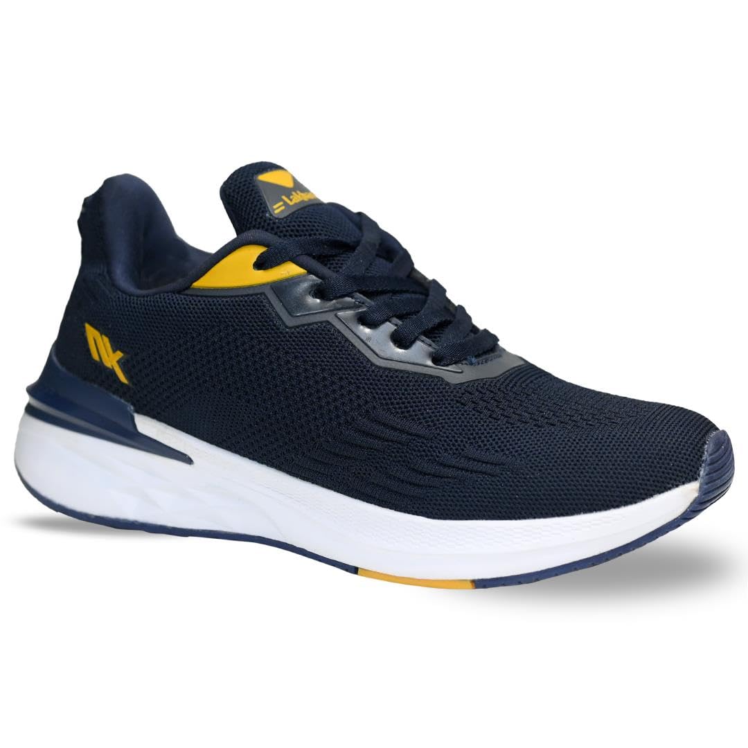 Lakhani Mesh Breathable Upper Comfortable Navy Blue Color Running/Casual Sneakers/Lightweight Walking Gym Shoes for Men (B0CNRN76NG) Amazon Price History, Amazon Price Tracker