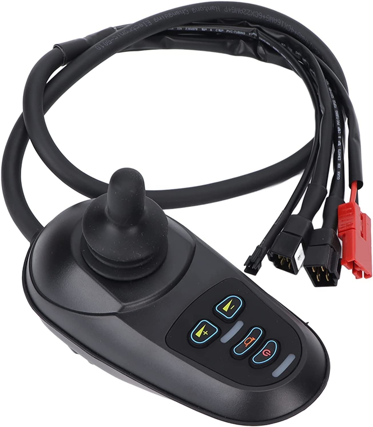 Kcolic Electric Wheelchair Joystick, Professional Four Button Joystick Controller with Brake for Electric Mobility, Electric Wheelchair Accessories A