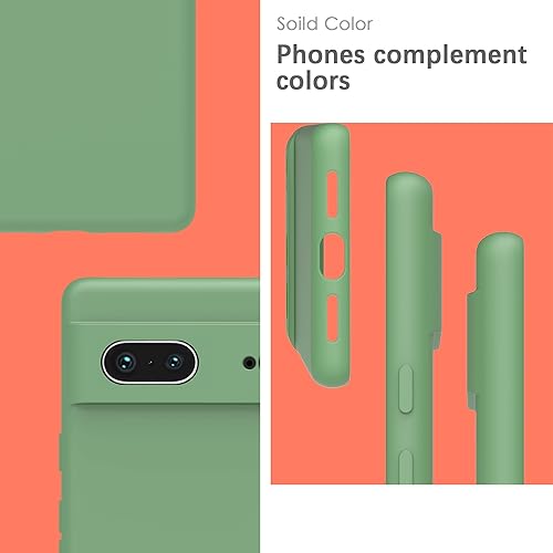 Miniatura 3 de YATWIN Funda de silicona para Google Pixel 7 5G, suave al tacto, a prueba de golpes, a prueba de polvo, antideslizante, cubierta de teléfono de