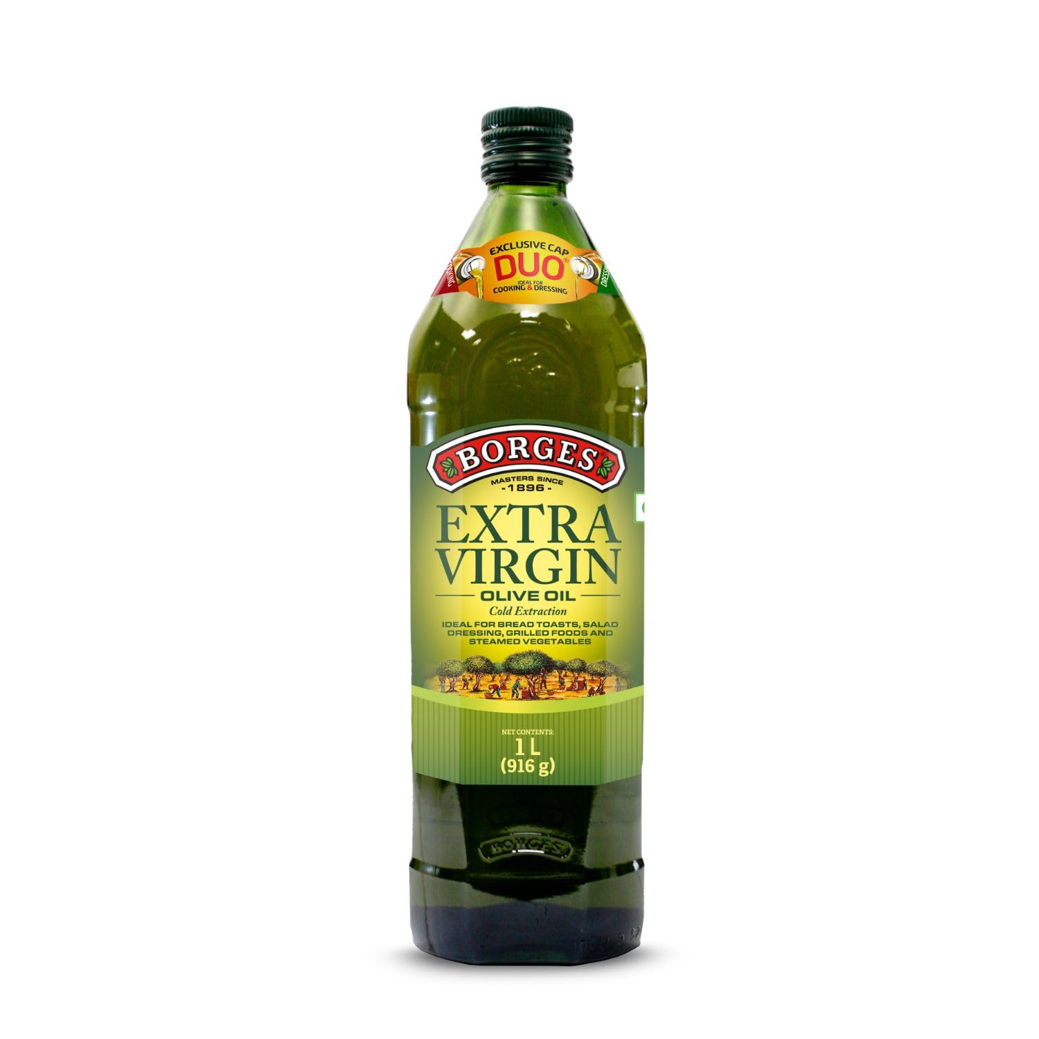 Borges Extra Virgin Olive Oil – 1L Glass |Unrefined & Cold Pressed Oil|Packed in Spain |75% MUFA | Rich in Antioxidants | Ideal For low heat cooking like sauteing & grilling, salad dressing Borges Extra Virgin Olive Oil – 1L Glass |Unrefined & Cold Pressed Oil|Packed in Spain |75% MUFA | Rich in Antioxidants | Ideal For low heat cooking like sauteing & grilling, salad dressing
