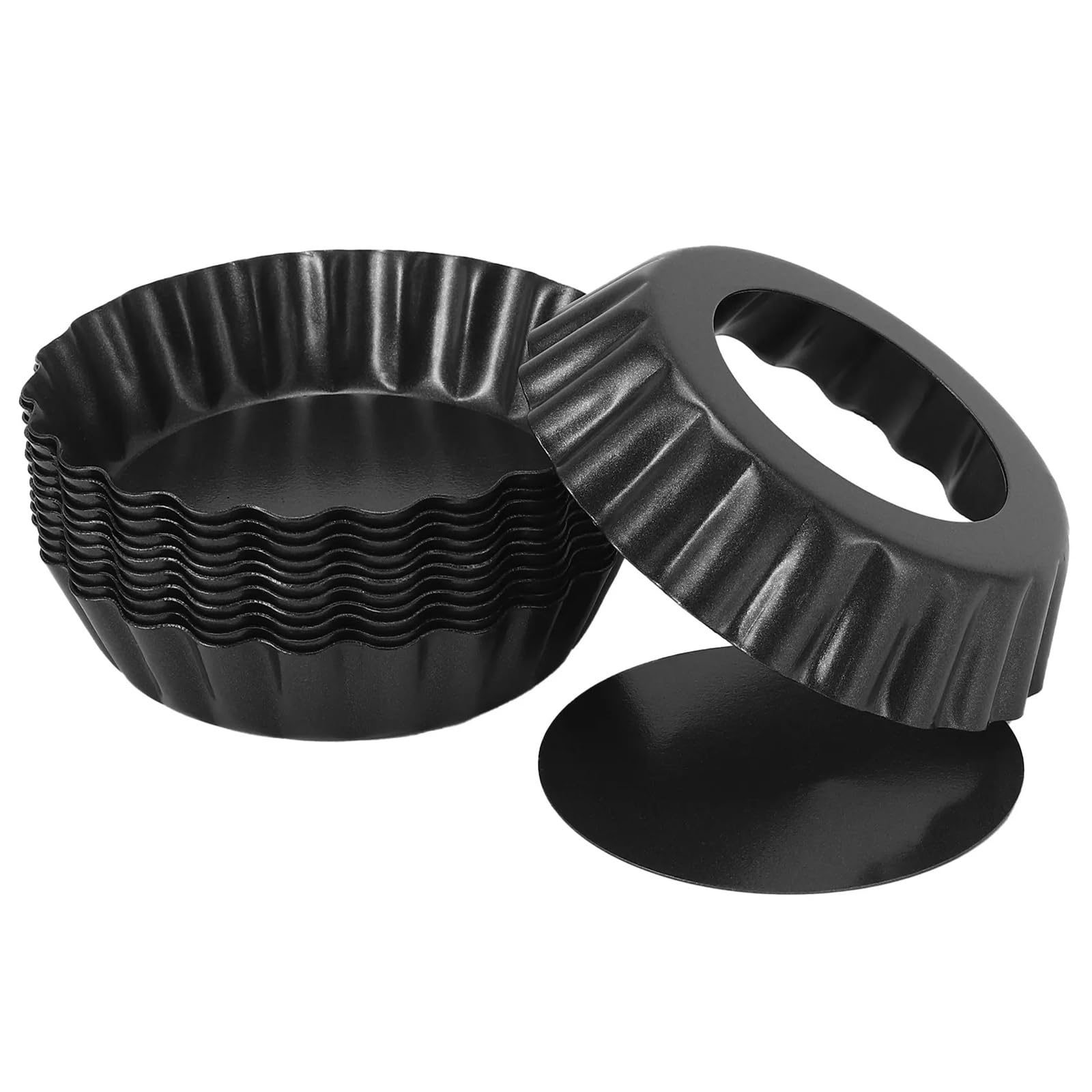 Paquet de 12 moules à tarte aux œufs de 3 pouces