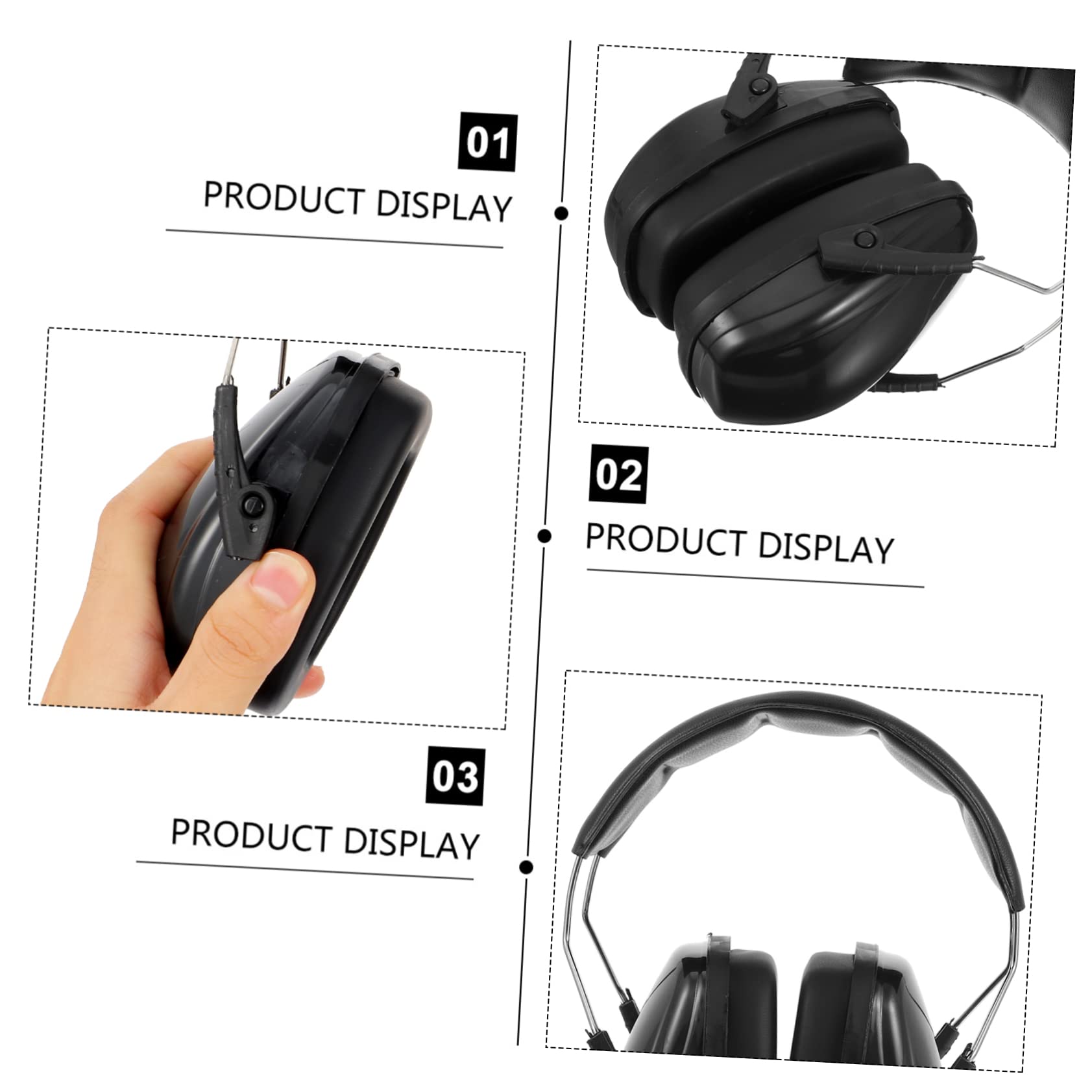 HOMSFOU Children Protection Ear Muffs Safe and Comfortable Boys and Girls Earmuffs for and Noise Reduction