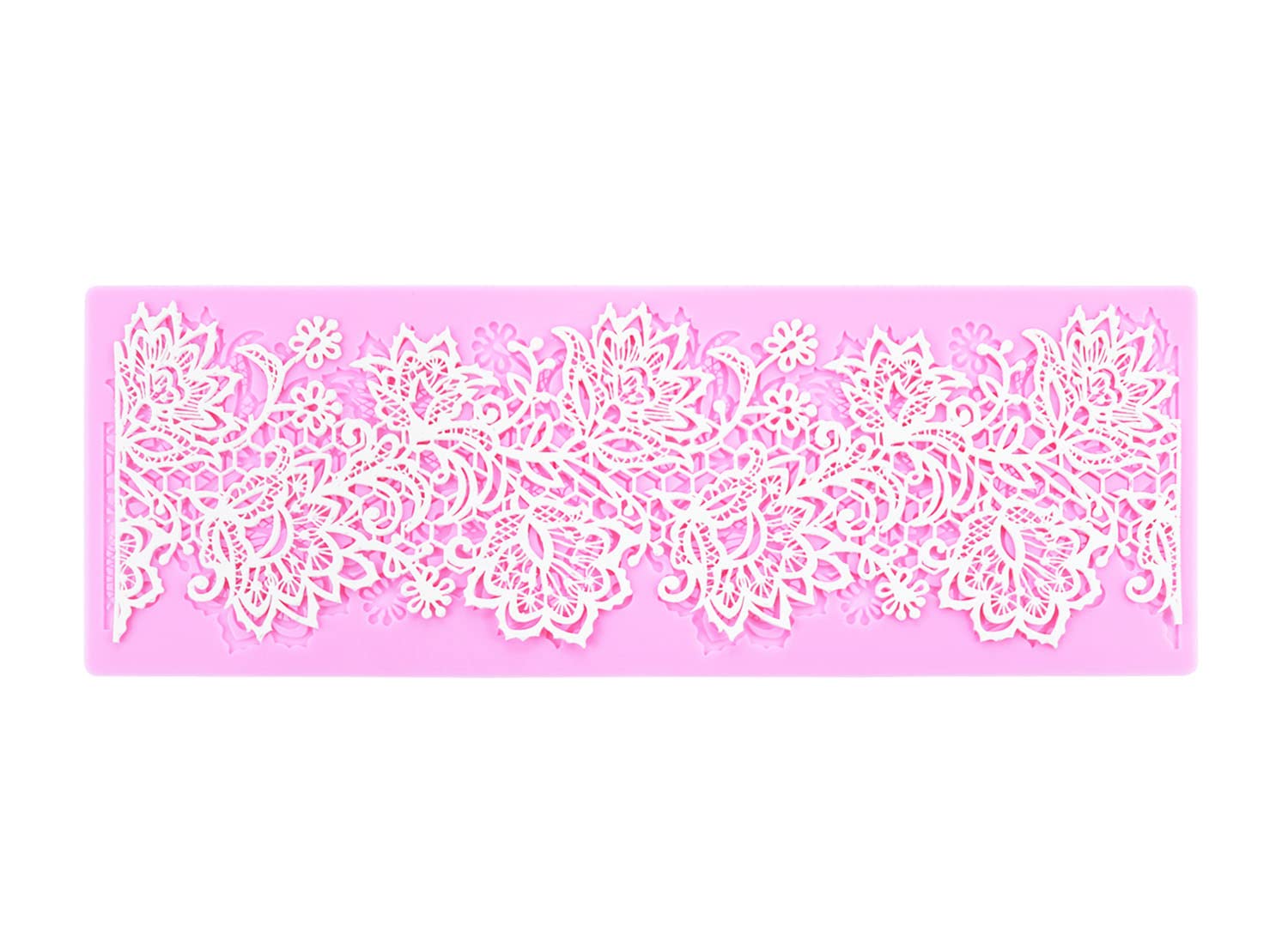 Flower Embossing Candy Silicone Mold Lace Pattern Sugar Craft Cake Decoration, Lace Mat Wedding Cake Decoration Tool