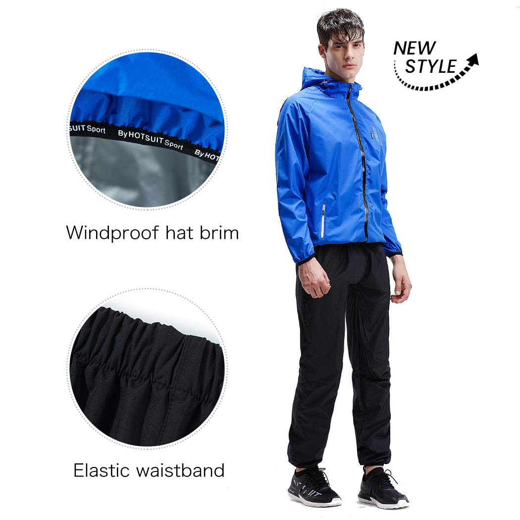 HOTSUIT Sauna Suit Men Anti Rip Sweat Suits Gym Jamaica