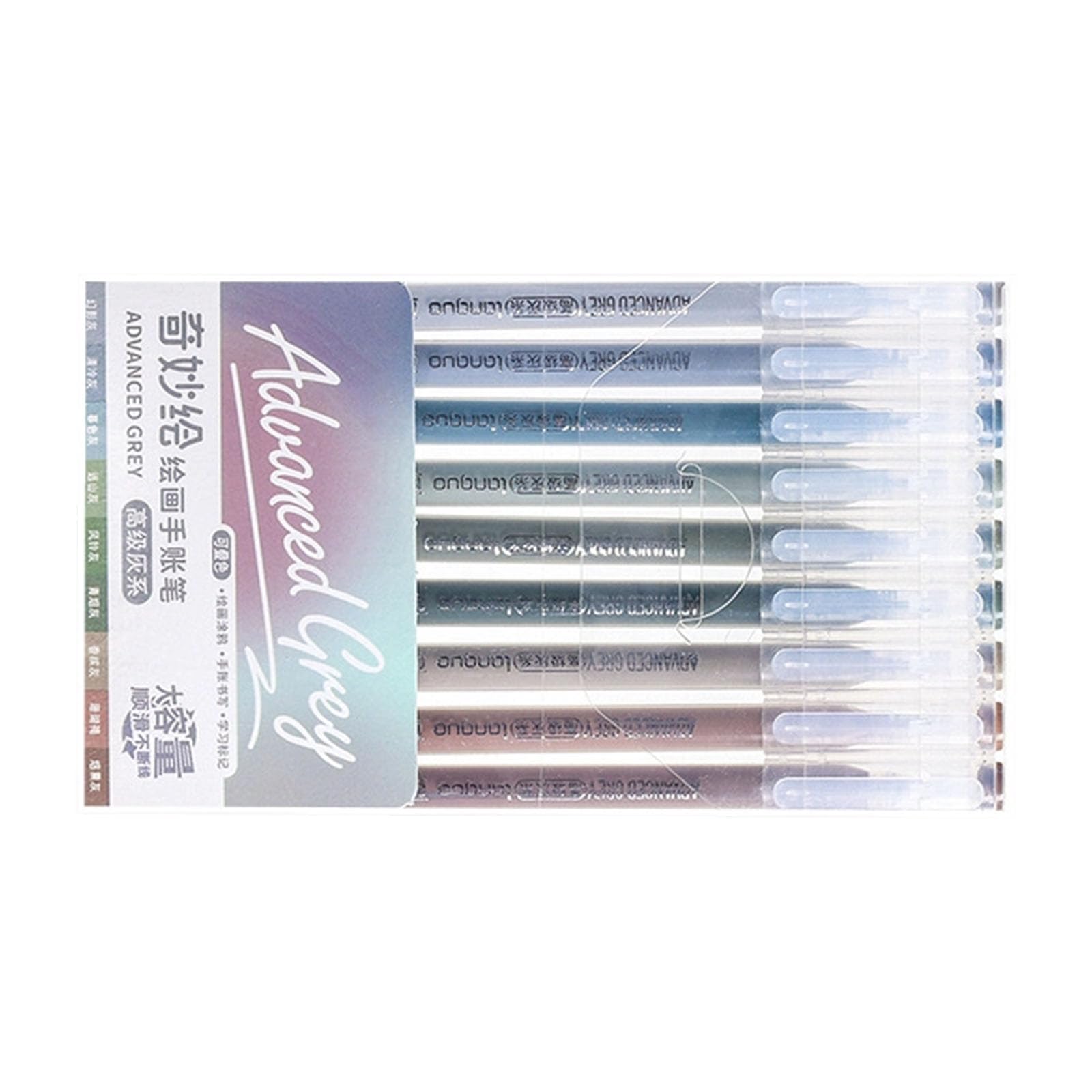 Buxuaaaa 9 Color Colorful Gel Pen Needle Tip for Scrapbooking Note Taking Assorted Colorful Journal Pen Multicolor Set