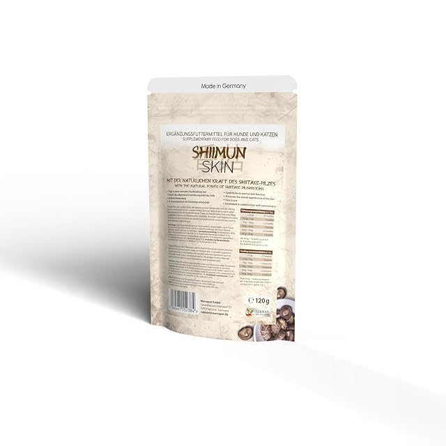 Foto 3 de 3 de Bellfor Shiimun Skin 120 g - Suplemento Alimenticio para Perros y Gatos con Shiitake: Apoyo Natural…