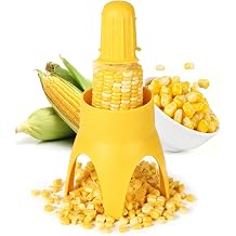 Corn Stripper & Peeler Tool Safe Fast Kernel Remover for All Corn, Non-Slip Handle Kitchen Prep Gadget
