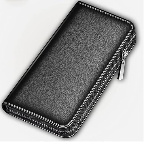 CZDYUF Wallet Men's Natural Leather Clutch Bag billeteras para Hombre Men's Wallet Mens Purse Leather (Color D, Size 1pcs)