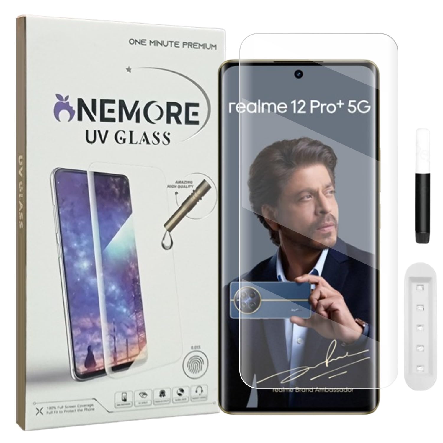 Wisely Advanced Protection UV Tempered Glass Screen Protector For Realme 12 Pro/Realme 12 Pro Plus + 5G Edge to Edge Full Cover (B0D1GHSX5L) Amazon Price History, Amazon Price Tracker