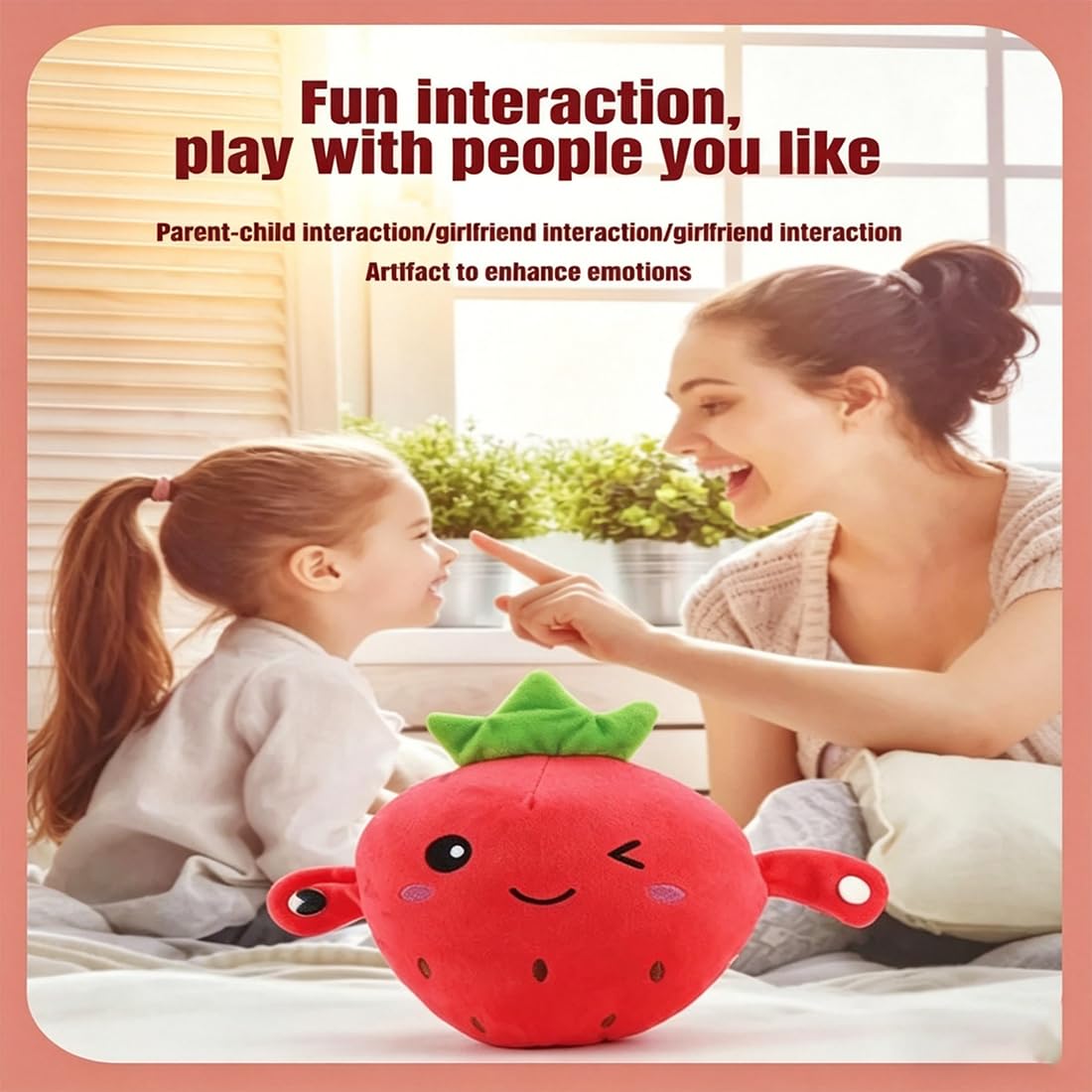 Peluche Musical Interactivo, Juguete de Fruta Sensible al Tacto para Niños, Juego Sensorial de Inducción con Música y Luces, Regalo Educativo de Aprendizaje para Juego en Grupo (3Pcs)
