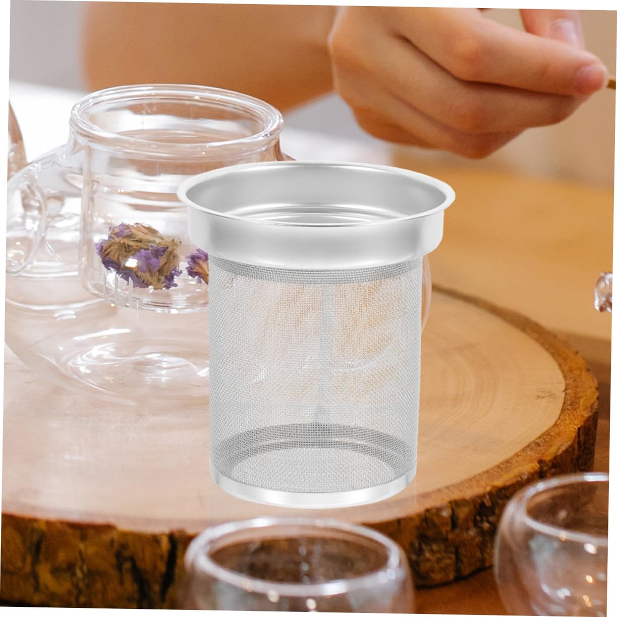 Colador de Té de Acero Inoxidable Filtro Infusor para Sueltas Resistente y Duradero Diseño Práctico y Distribuido Filtro Reutilizable para Tetera y Taza Pequeña