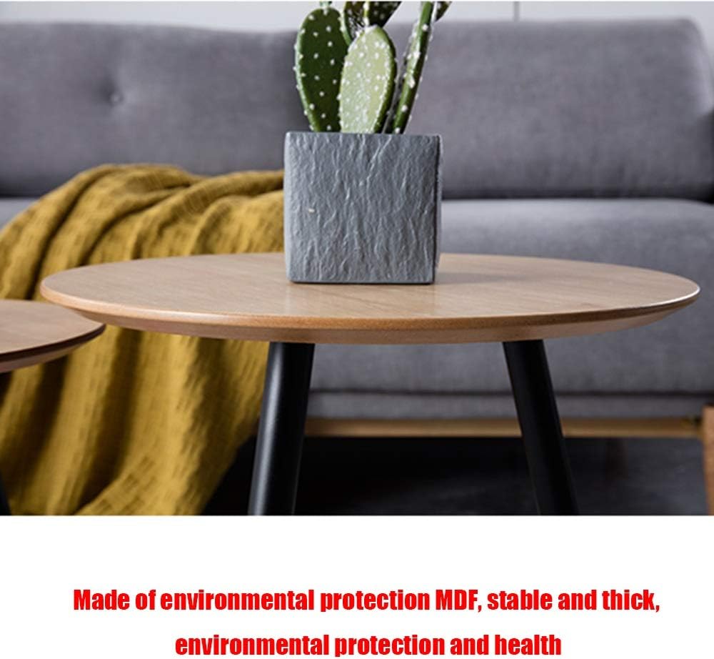 Nesting Table in Living Room, Stackable Sofa Side Table, Can Hold 30 Kg, Suitable for Small Apartment, 2 Pieces