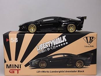 Amazon.co.jp: MINI GTLBWORKS Lamborghini Aventador Black MGT00058
