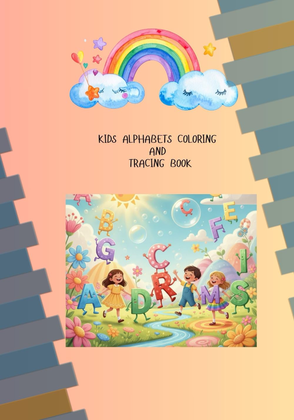 kids alphabets coloring and tracing book: fun with colors