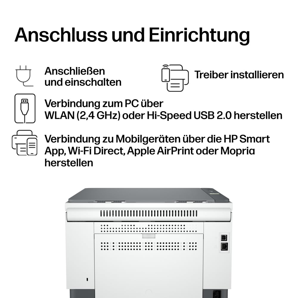 HP LaserJet MFP M234dw Multifunktionslaserdrucker, Schwarzweiß, 3-in-1, WLAN, LAN, Duplex, Airprint, 29 S/Min