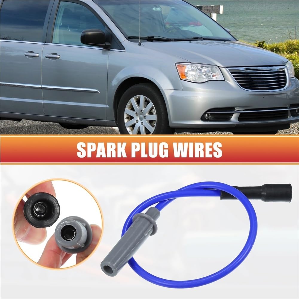 Cables de bujía 05019593AA para Chrysler Pacifica 3.8L 2005-2008 y Voyager 3.3L. Cables de Bobina de bujía para automóvil.