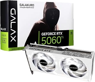 Графическая карта玄人志向 NVIDIA GeForce RTX 5060 Ti 8GB OC модель белая с двумя вентиляторами 【Официальный товар】 GK-RTX5060Ti-E8GB/WHITE/DF/V2