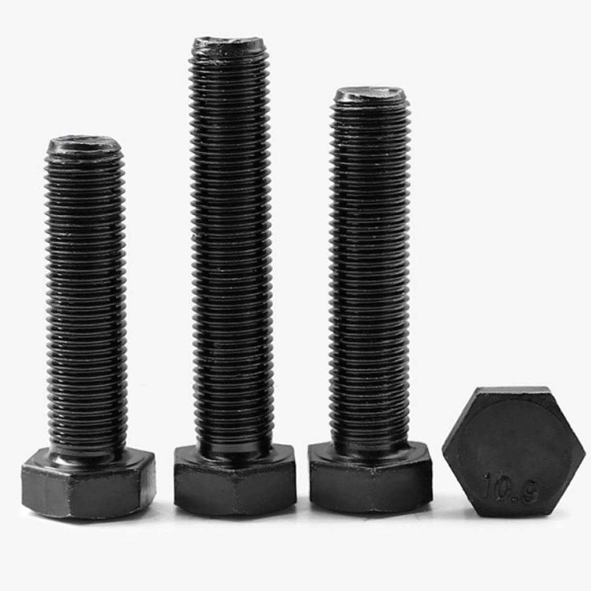 1 Stück M6 M8 M10 M12 M14 M16 M18 M20 x 10 12 15 20 25 30 35 40–200 mm TA2 GR2 Titan-Sechskantschraubenbolzen DIN 912(100mm,M10