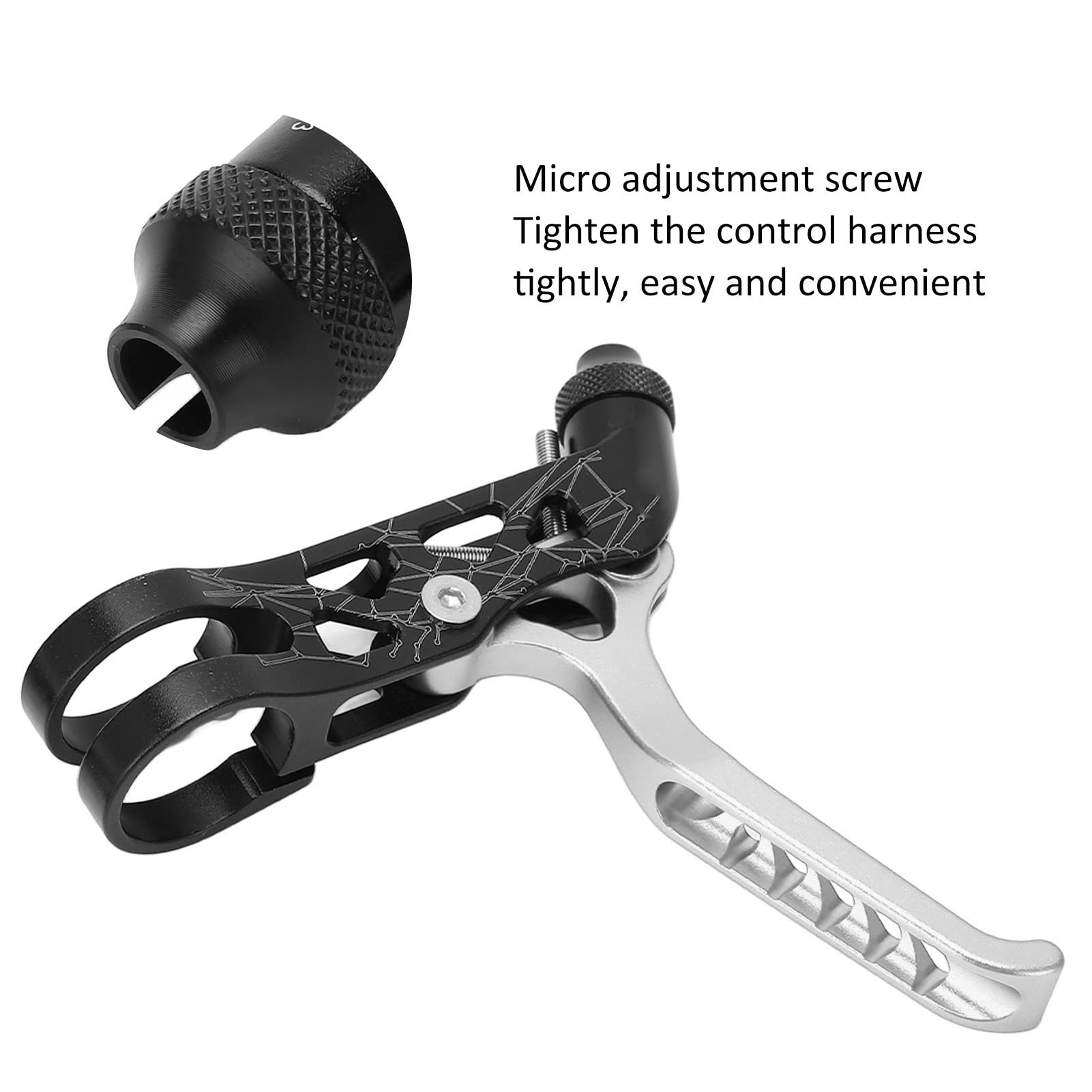 Leve del freno per bici da monte 1Pair, leva del freno in bici in alluminio, leva del freno per biciclette, adatto a tutti i tipi di mountain bike, ecc. (Silver)