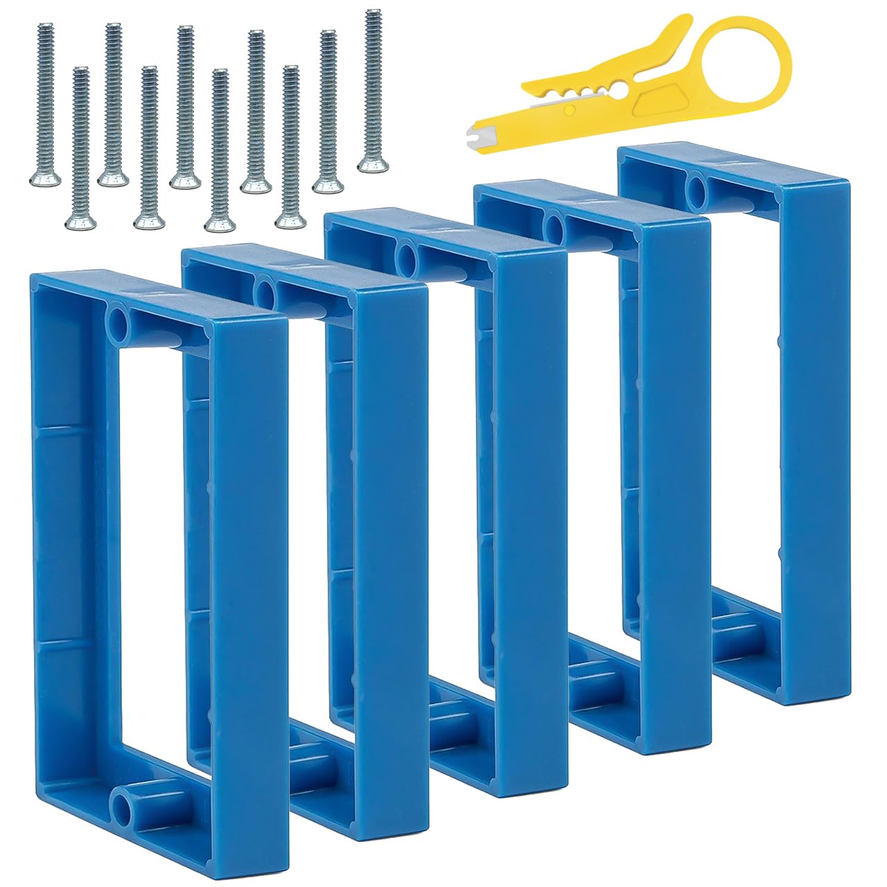 1/2" Single Gang Receptacle Outlet Box Extenders - UL Listed - Electrical Outlet Extender for Electrical Box and Electrical Outlet Switches (Pack of 5)