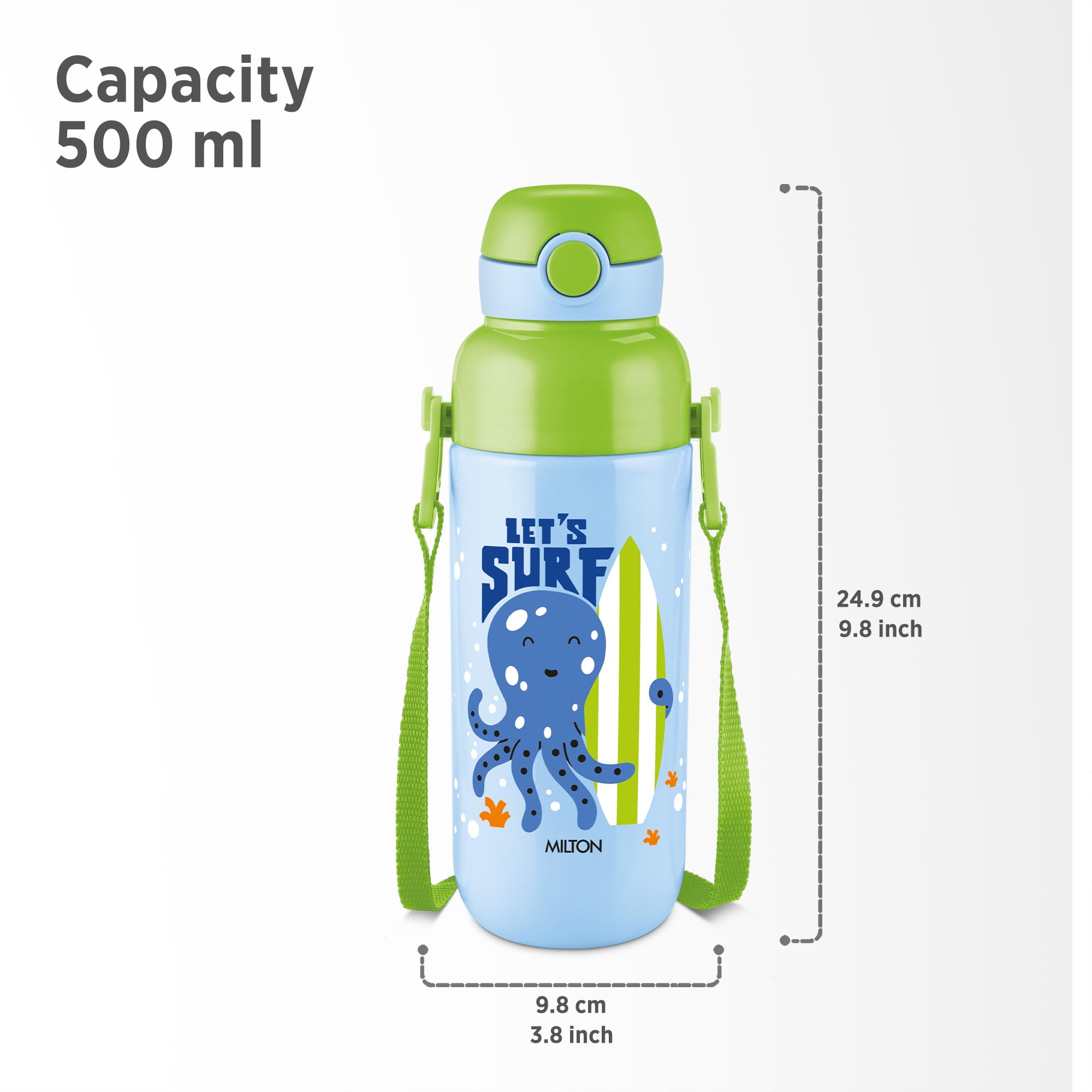 Milton Steel Water Bottle - Kids Leak Proof Sipper -7 Milton Steel Water Bottle - Kids Leak Proof Sipper -7