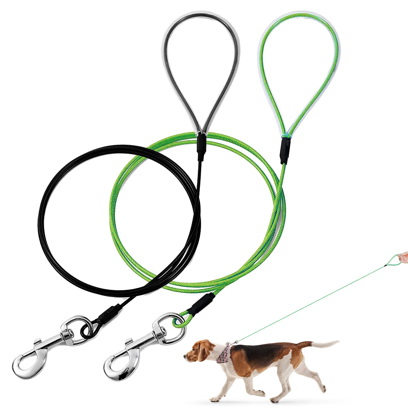 Mi Metty Hundeleine 6ft/1.83m Trainingsleine für Hunde Bissfeste Hundeleine große Hunde Retrieverleine mit Bequemen Gepolsterten Griff