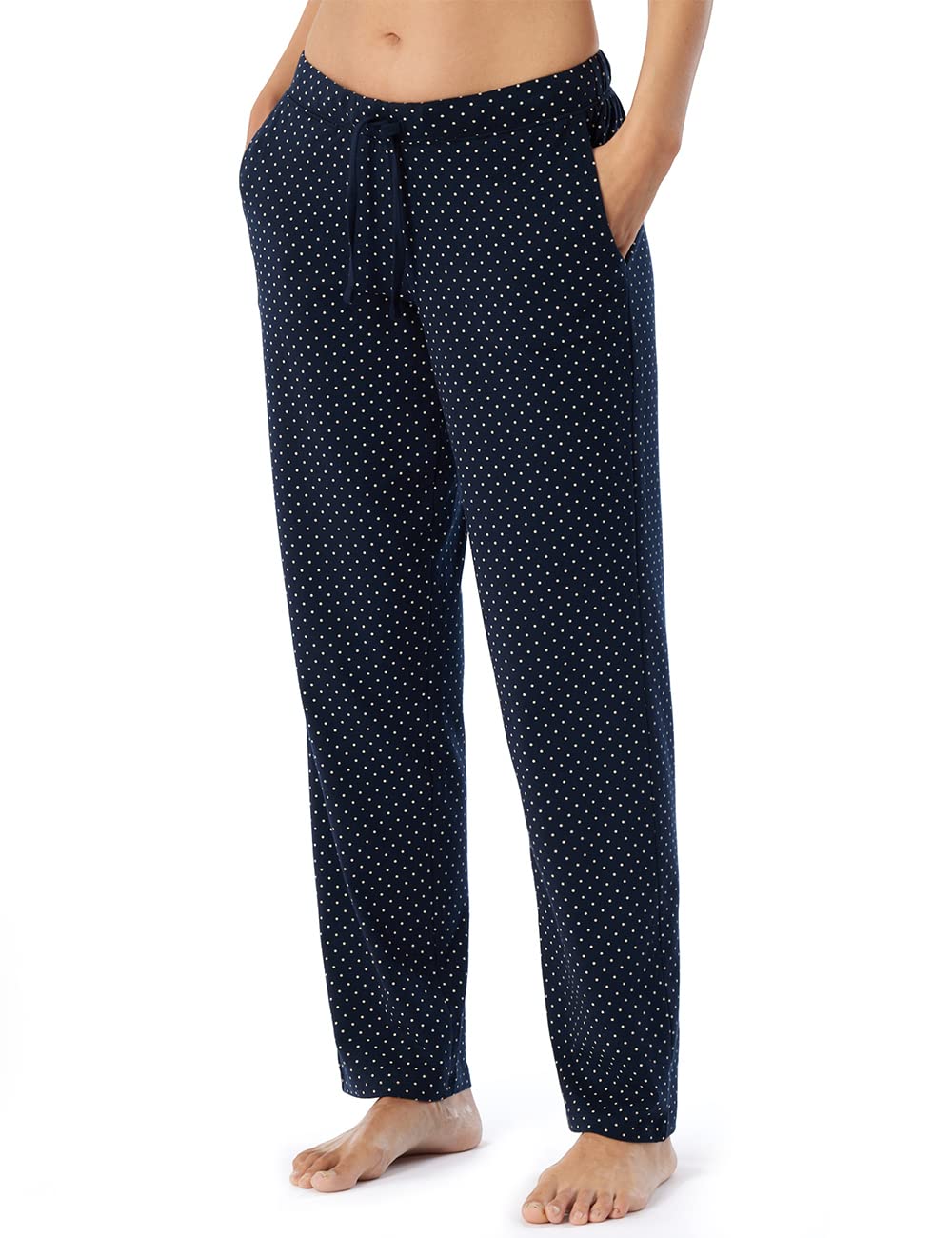 Schiesser Women's Long Cotton Pyjama Bottoms - Mix + Relax
