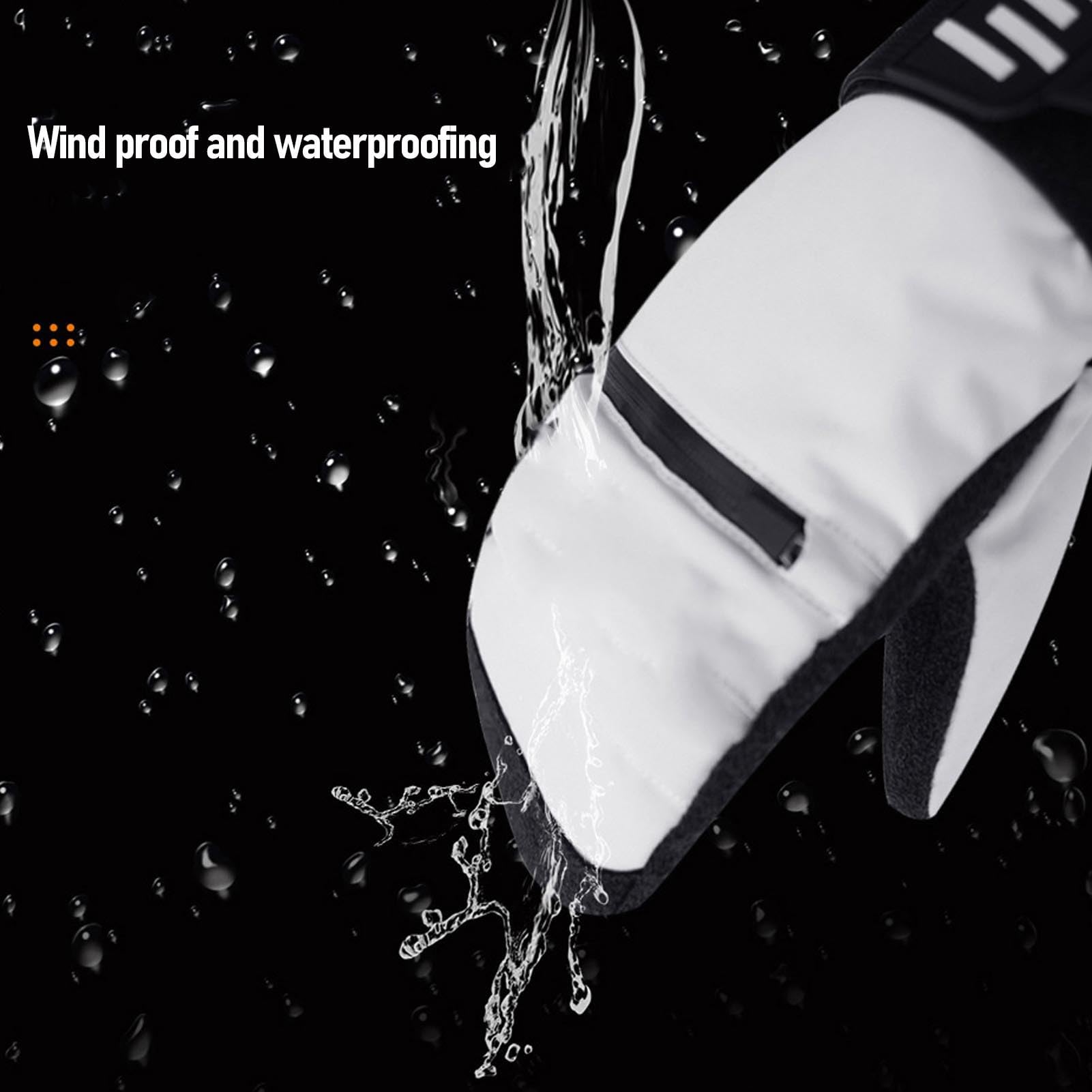 Manoplas de esquí, Capa Interior Térmica Resistente Al Viento y a la Nieve con Diseño Ergonómico 3D y Muñequeras, Ideal para Snowboard, esquí Deportes de Invierno
