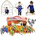 LARGE 800 Piece Straws Builders Construction Building Toy - Giant Pack with Special Connectors by Playlearn