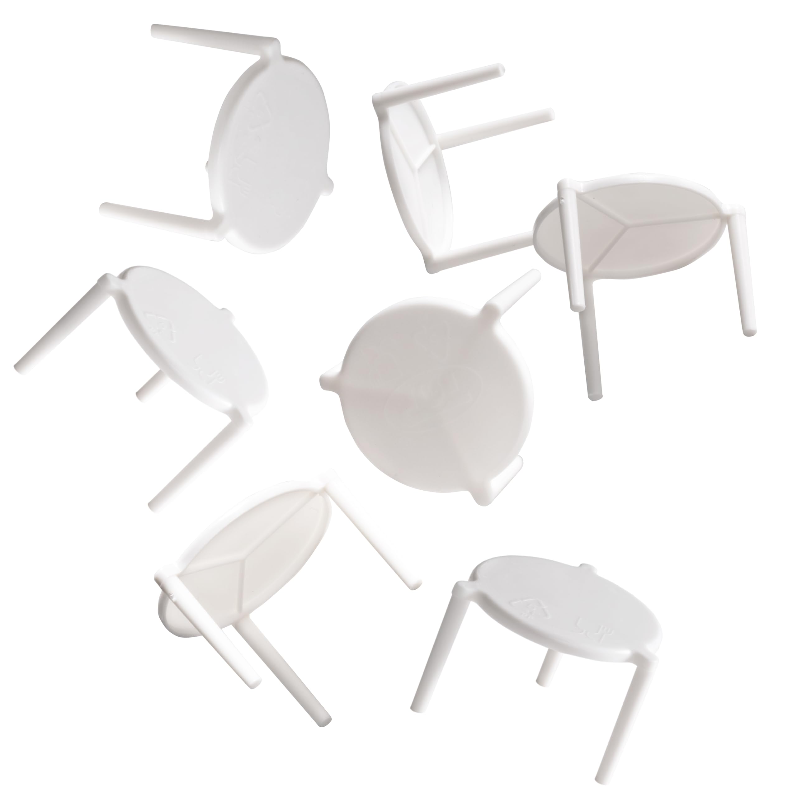 Everest Adv Distanziatori per Scatole Pizza 3 cm Supporto Pizza Saver Bianchi 250 pz