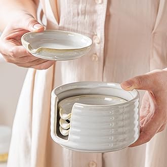 sauce dishes with holder