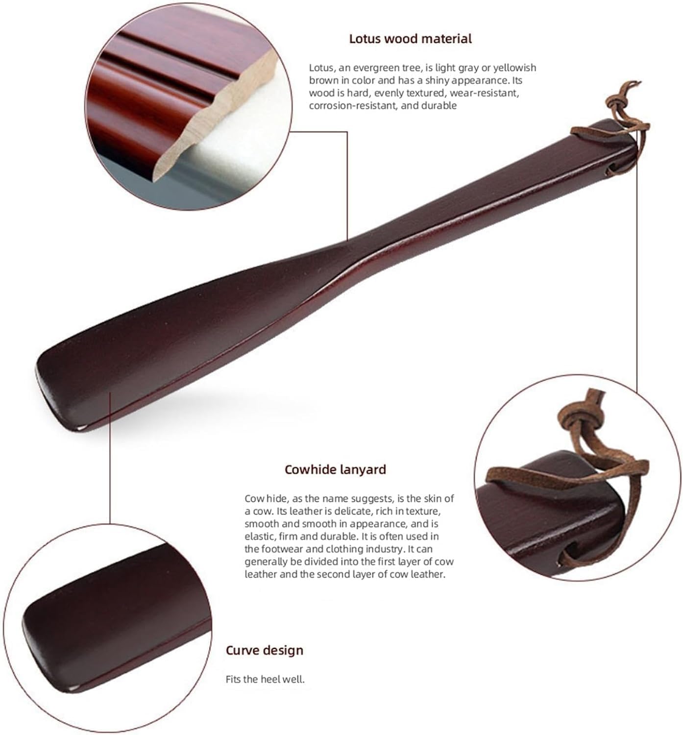 Polearm Schuhlöffel, Geschenk Geschenk Schuhlöffel 54cm Holz Schuh Helfer Werkzeug Schuhlöffel Für Frauen Männer Kinder