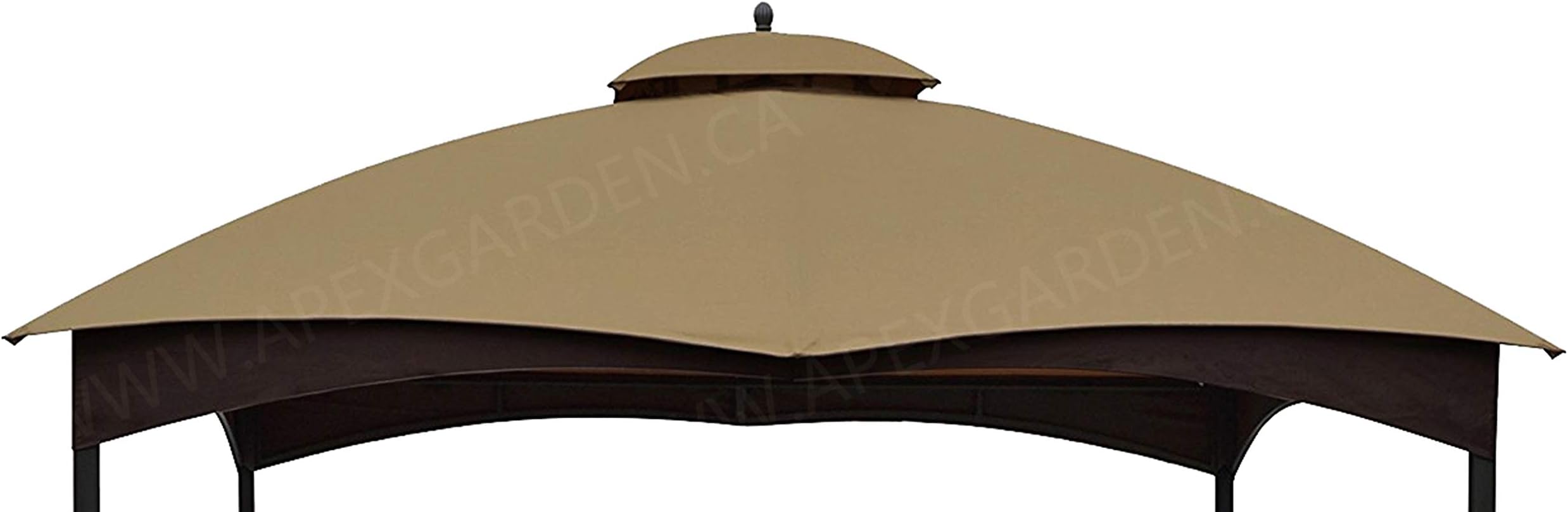 Replacement Canopy Top for Allen + roth 10-ft x 12-ft Gazebo # TPGAZ17-002 (Color: Brown)
