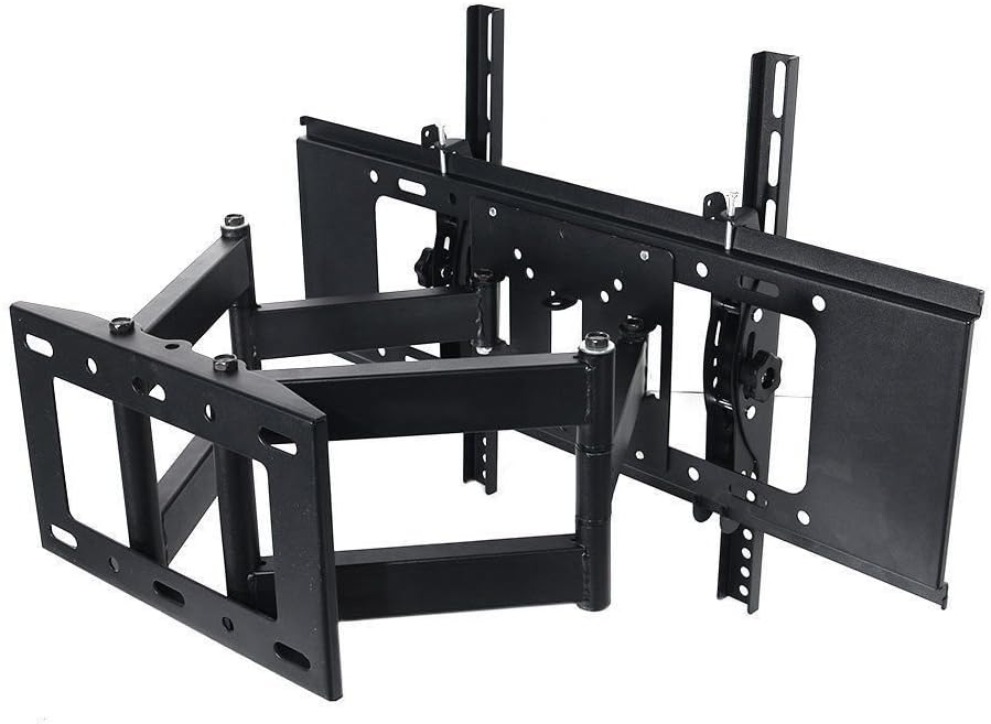Dual Arm Articulating Full Motion Tilt TV Wall Mount Swivel Bracket for Most 32 37 40 42 46 47 50 52 55 65", Some up to 70" Flat Screen Panel Plasma LCD LED TV with VESA up to 600x 400mm