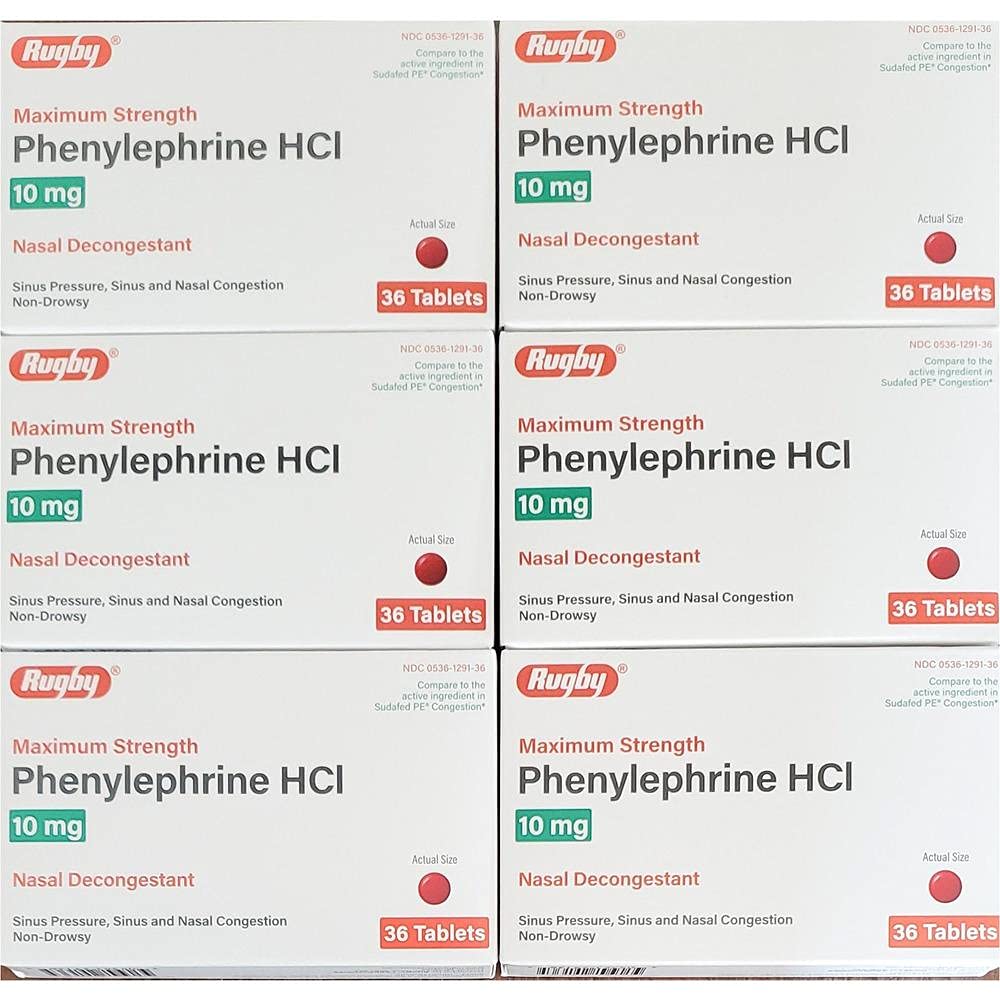 MAJOR Sudogest PE Nasal Decongestant 36 TB - Buy Packs and SAVE (Pack of 6)