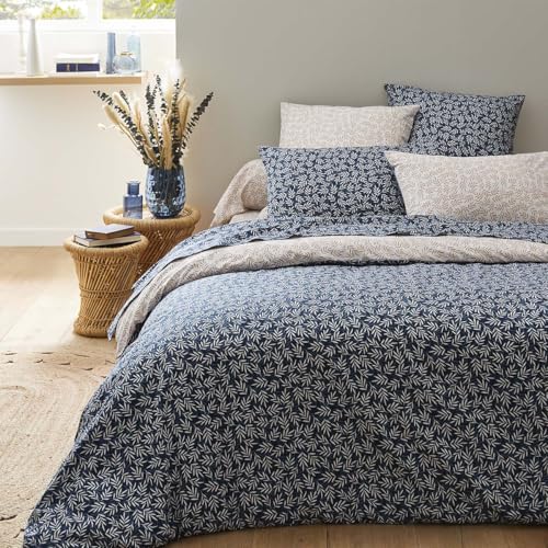 Taie d'oreiller en Lyocell 50x70 cm imprimée lot de 2 Margot Origin bleu - 4