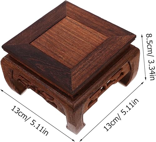 Miniatura 2 de Estante de exhibición de plantas con base de Buda antigua, estante elevador de plantas, soporte de exhibición para plantas, soporte para plantas en