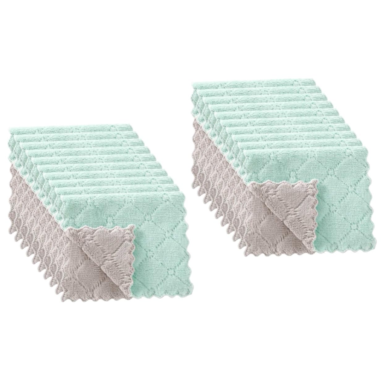 Healeved 2 Sets Geschirrtücher Zum Abwaschen Rund Geschirrspültuch Geschirrspüllappen Für Die Küche Praktische Geschirrtücher 20 Stück X 2