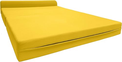 Miniatura 322 de Sofá cama plegable color gris de espuma, 6 pulgadas. Grosor x 32 pulgadas, ancho x 70 pulgadas. Cama de Invitados, cama plegable con espuma de alta
